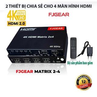Bộ chuyển mạch HDMI Matrix 4 to 2 Ugreen 40216 CM288 FJGEAR 4 X 2 Cao Cấp 4k@60Hz