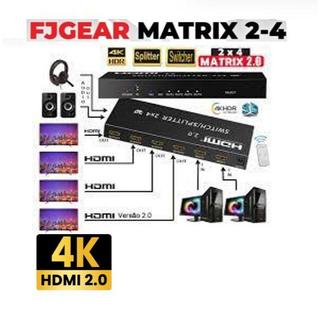 Bộ chuyển mạch HDMI Matrix 4 to 2 Ugreen 40216 CM288 FJGEAR 4 X 2 Cao Cấp 4k@60Hz