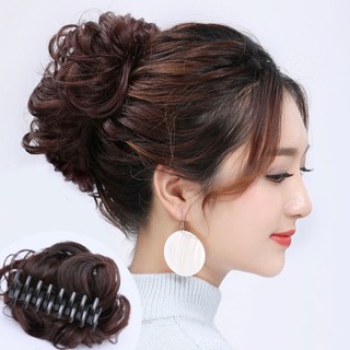 (HOẢ TỐC) Búi tóc giả ngoặm xoăn duyên dáng