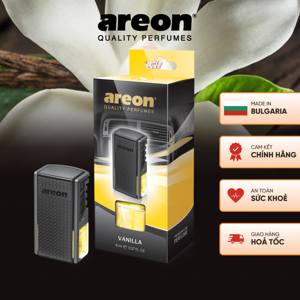 Nước hoa kẹp cửa gió ô tô Areon Vani Chính Hãng - Nhập khẩu Bulgaria