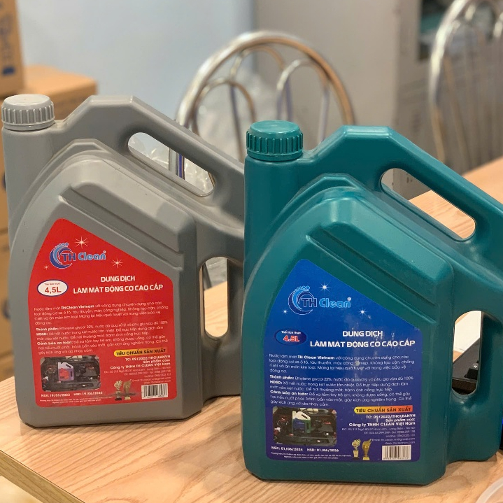 Nước làm mát động cơ ô tô, xe máy cao cấp 4L TH CLEAN