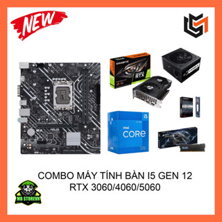 Combo H610| I5 12400F| 16GB| 512GB| 600W| RTX 5060 8GB| RTX 3060 12GB - Có Tách Lẻ