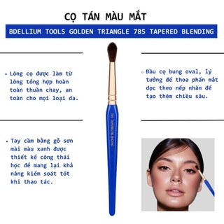 Cọ Tán Mắt Đầu Tròn BDELLIUM TOOLS Golden Triangle 785 Tapered Blending