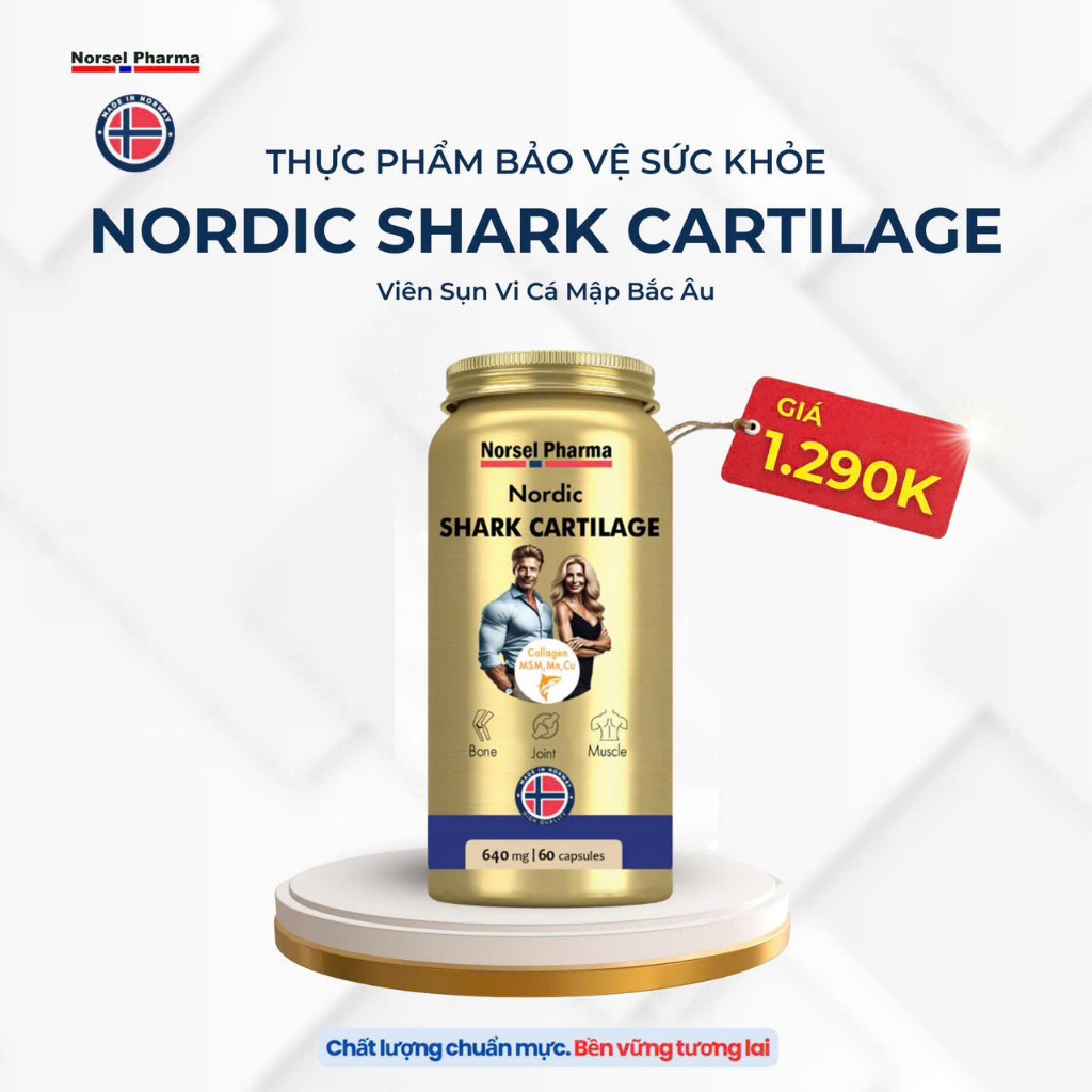 NORDIC SHARK CARTILAGE - VIÊN SỤN VI CÁ MẬP BẮC ÂU