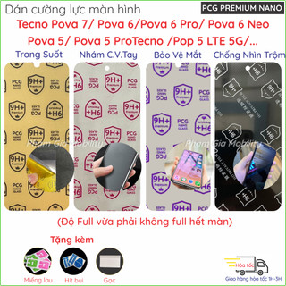  Dán cường lực màn hình dành cho Tecno Pova 7 6 5 3 Pro Ultra Neo  Pop 5 LTE 4G 5G nano trong nhám chống nhìn trộm 