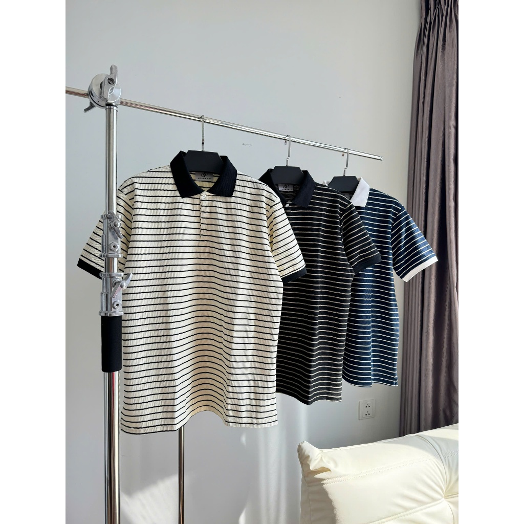 Áo polo cổ bẻ, dáng suông , chất liệu cotton gân [Attention Polo]