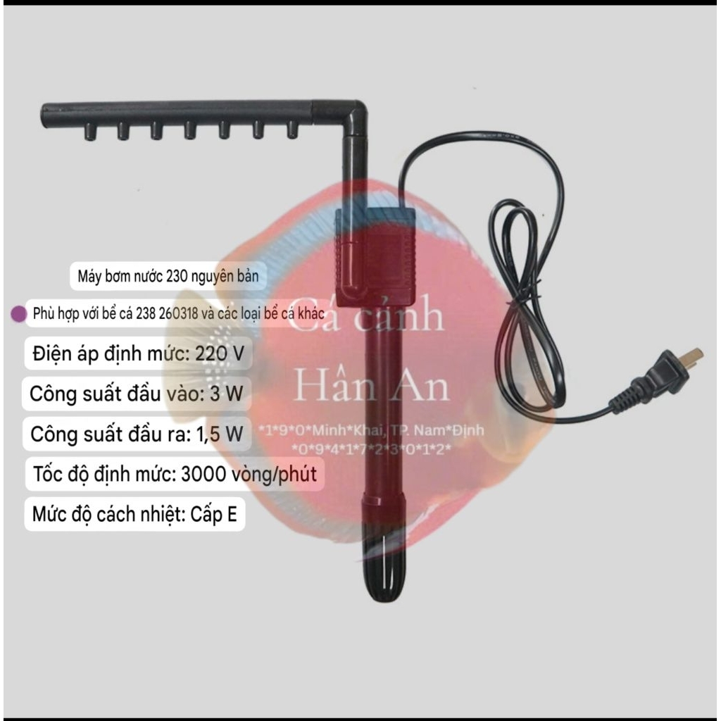 (Xem kỹ mô tả) Bơm thay thế cho bể cá Minjiang MJ M260 M360