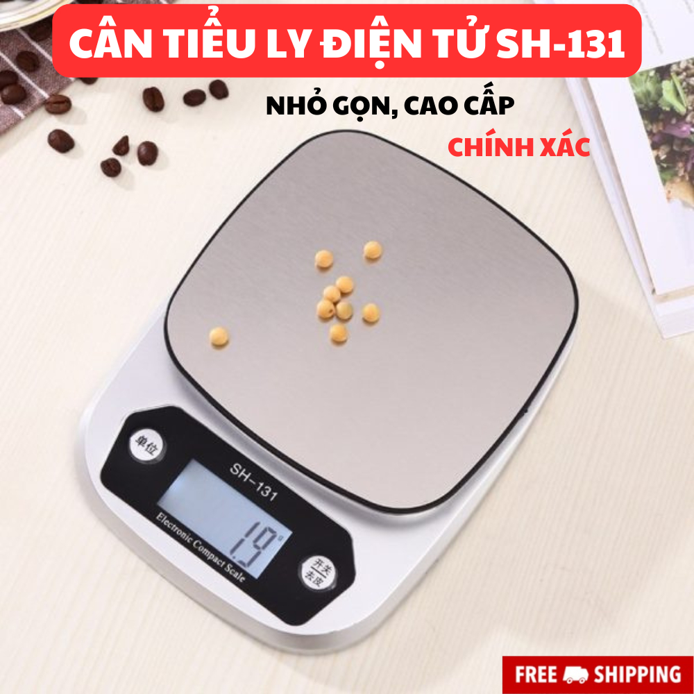 [CHÍNH XÁC] CÂN TIỂU LY ĐIỆN TỬ NHÀ BẾP SH -131 TẢI TRỌNG 5 KÝ VỚI ĐỘ CHÍNH XÁC CAO - CÂN ĐIỆN TỬ NH