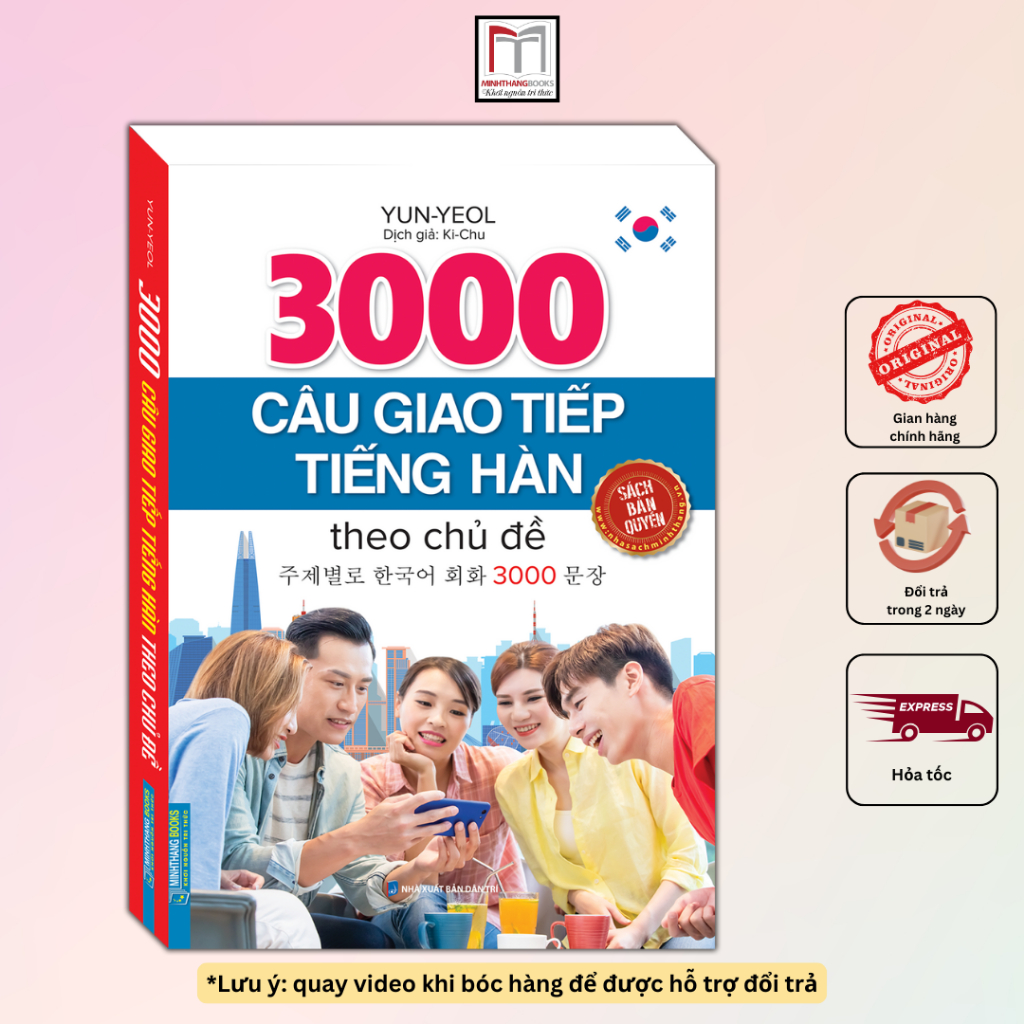 sách - 3000 câu giao tiếp tiếng hàn (Sách bản quyền)