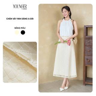  Chân váy ren nữ YOUNGER BY CARDINA  dáng A dài hai lớp  5YCVA05 