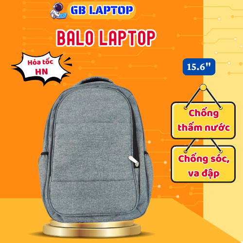 Balo đựng laptop công sở GUBAG, đựng laptop 13, 14, 15,6 inch, đi làm cao cấp GB02