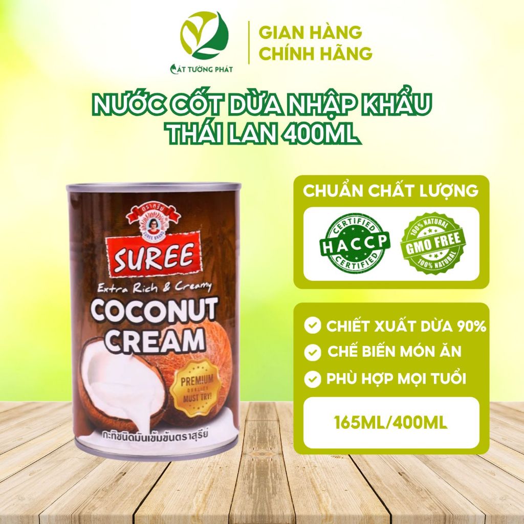 Nước cốt dừa nhập khẩu Thái Lan 400ml