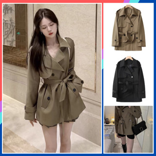  Áo măng tô nữ dáng ngắn thắt đai trẻ trung sang trọng hàn quốc cao cấp MT04 mặc đi làm công sở đi học đi chơi 