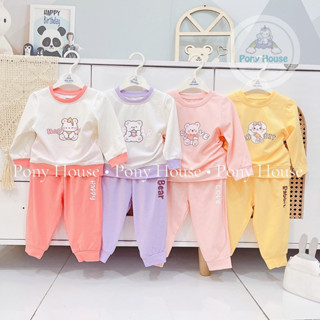 Bộ Quần Áo Dài Tay Dokma Cài Vai Chất Cotton Mềm Mại Cho Bé Gái 6-9M đến 2-3Y