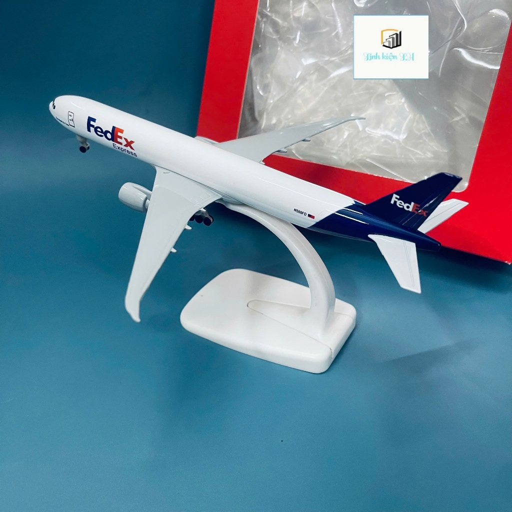 Mô Hình Trưng Bày Máy Bay FedEx Express Boeing 777 Hãng Vận Chuyển Toàn Cầu FEDEX Tỉ Lệ 1:400 – Phiê
