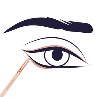 Cọ trang điểm kẻ liner vẽ bọng mắt siêu mảnh Zoeva Rose Gold Spot Liner Brush 310(Hồng)