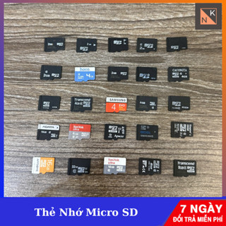 Thẻ nhớ Micro SD 1GB, 2GB, 4GB, 8GB, 16GB, 32GB cũ đã test, dung lượng chuẩn