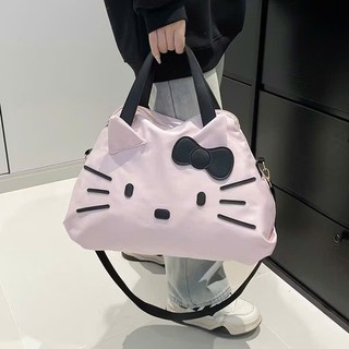 Túi đựng đồ du lịch, Túi xách đồ gym, Túi hành lý kích cỡ lớn, Túi đeo chéo một vai Hello Kitty dễ thương