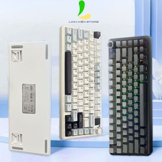  Bàn Phím Cơ Gaming AULA F75 Max - Bàn Phím Bluetooth Có Màn Hình Hiển Thị Và Núm Xoay Đa Năng 
