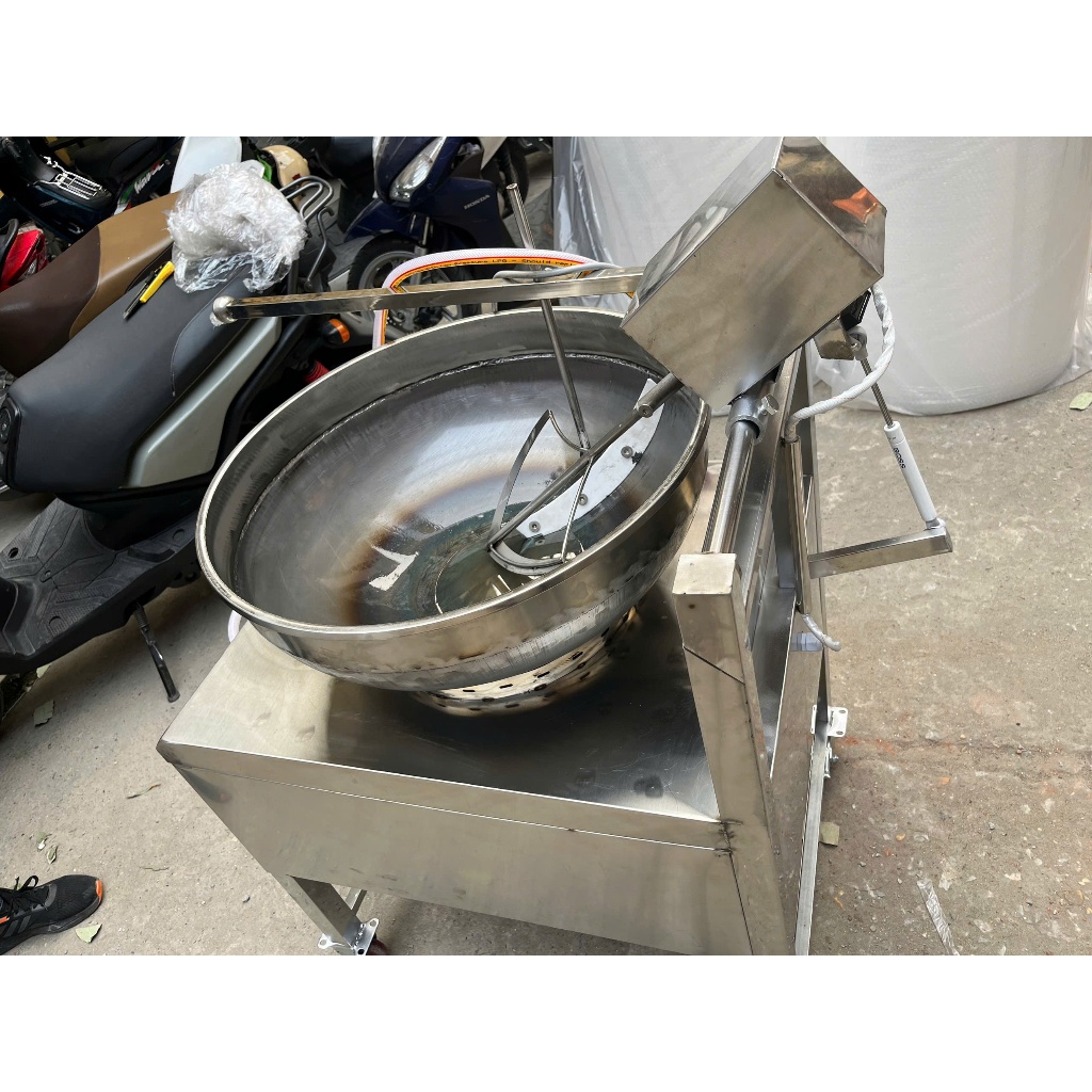 Máy Rang Cơm Xào Rau Tự Động-Máy Chiên Xào 1 tốc độ đảo tiện lợi giá tốt