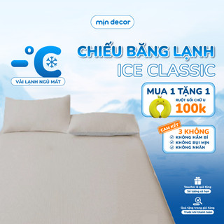 Chiếu Điều Hoà Băng Lạnh Ice Classic Mịn Decor Chiếu Bọc Đệm Mới 2025 Vải Lạnh Ngủ Mát Dùng 4 Mùa 