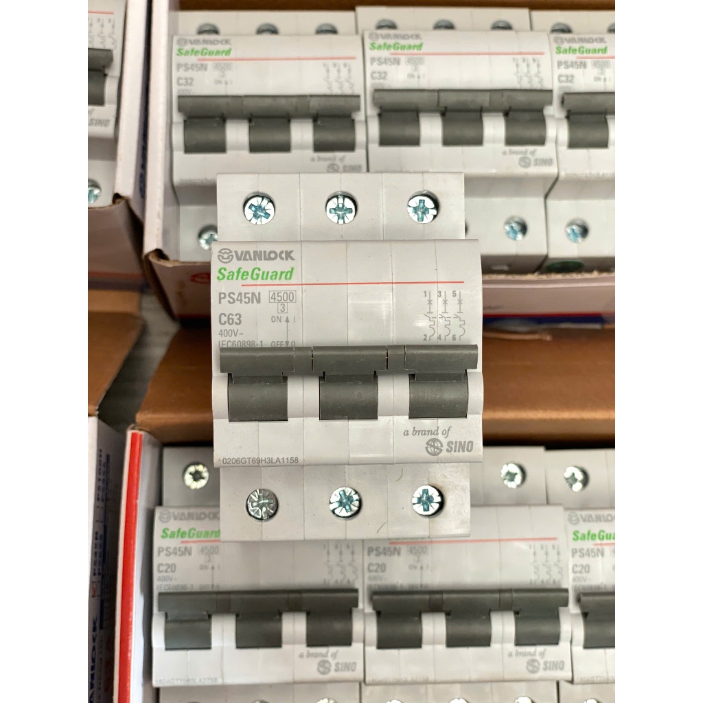 SINO - Cầu dao Aptomat CB 2P 2 Pha 2 tép Sino 10A 16A 20A 25A 32A 40A 50A 63A Cam kết chính hãng.