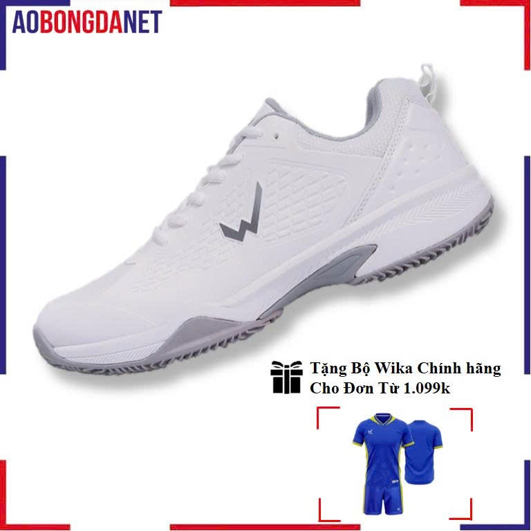 Giày Pickleball Nam Nữ Wika VETEX Chính Hãng, Giày Cầu Lông, Tennis, Đế Cao Su Vân Xương Cá Bám Sân Chống Mòn