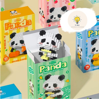  Lắp Ráp Gấu Trúc Mini - 12 Phiên Bản Siêu Đáng Yêu Lắp Ráp Thông Minh Trang trí Quà Tặng Bé Yêu 