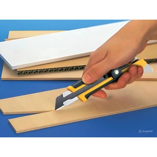 Dao kỹ thuật hạng nặng OLFA L-5 18mm cắt thảm, sàn gỗ, cao su, nhựa, mica đa năng xuất xứ Nhật Bản