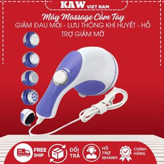 Máy Massage KAW Cầm Tay Relax & Spin Tone 5 Đầu Đánh Tan Mỡ Bụng Cao Cấp, Massage Giãn Cơ