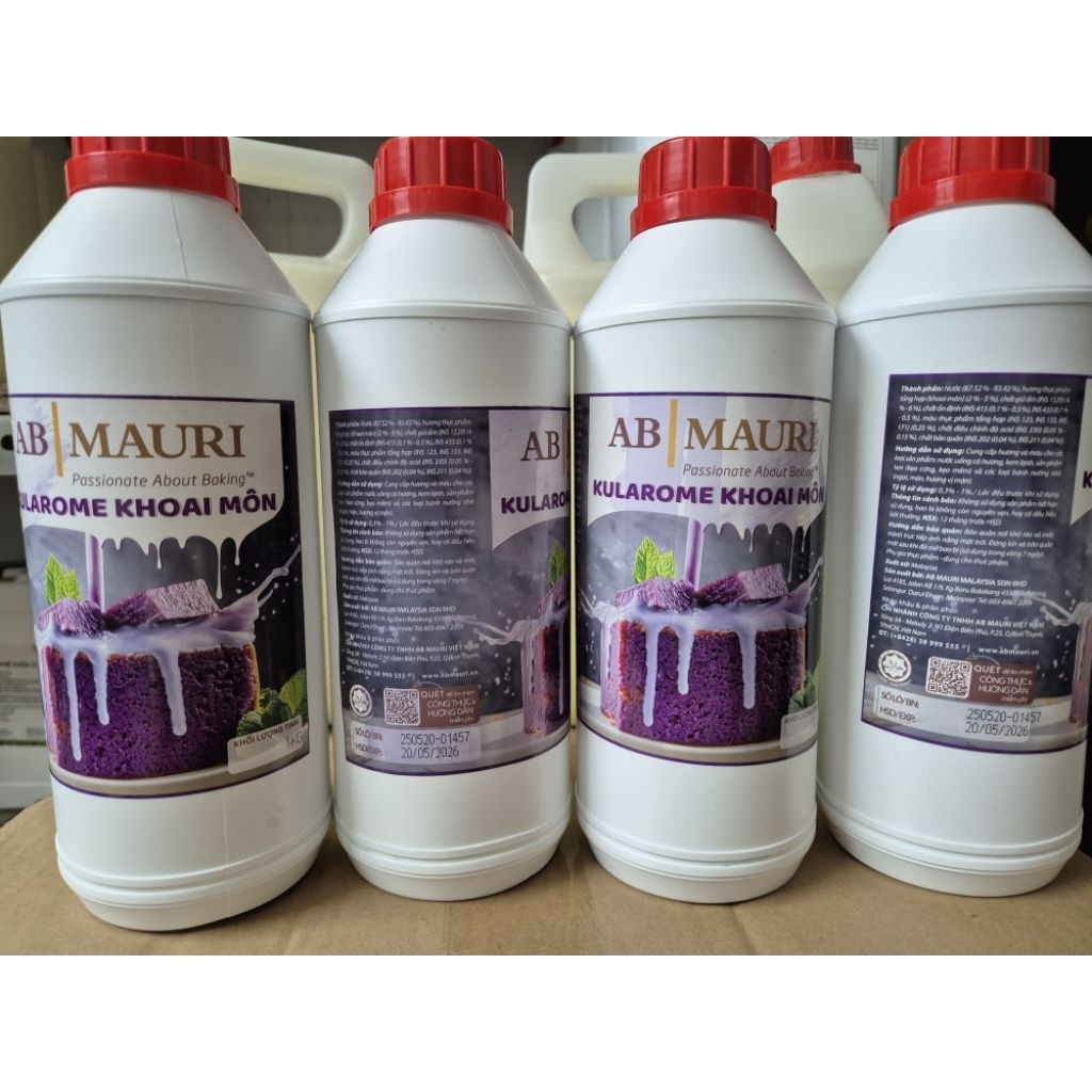 [ HSD ĐẾN 08/2026 ]Kularome khoai môn AB MAURI ( hương khoai môn chai/1 Lít )