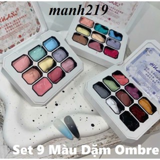  Set 9 màu gel dặm ombre huaxi chất gel dặm ombre sơn gel siêu mịn ombre nail - manh219 