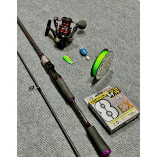  Combo Cần lure  Viking  MG9 + Máy Duekio Fs2000 & Tặng kèm Dây viking  X8  150m & 1 cá sắt 1 nhái hơi 5g kèm khoá link 