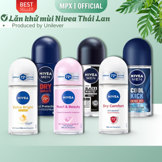 Lăn nách Nivea 48h 50ml Thái Lan - Dùng cho Nam và nữ giúp làm trắng, khử mùi không bị ố vàng - MPX
