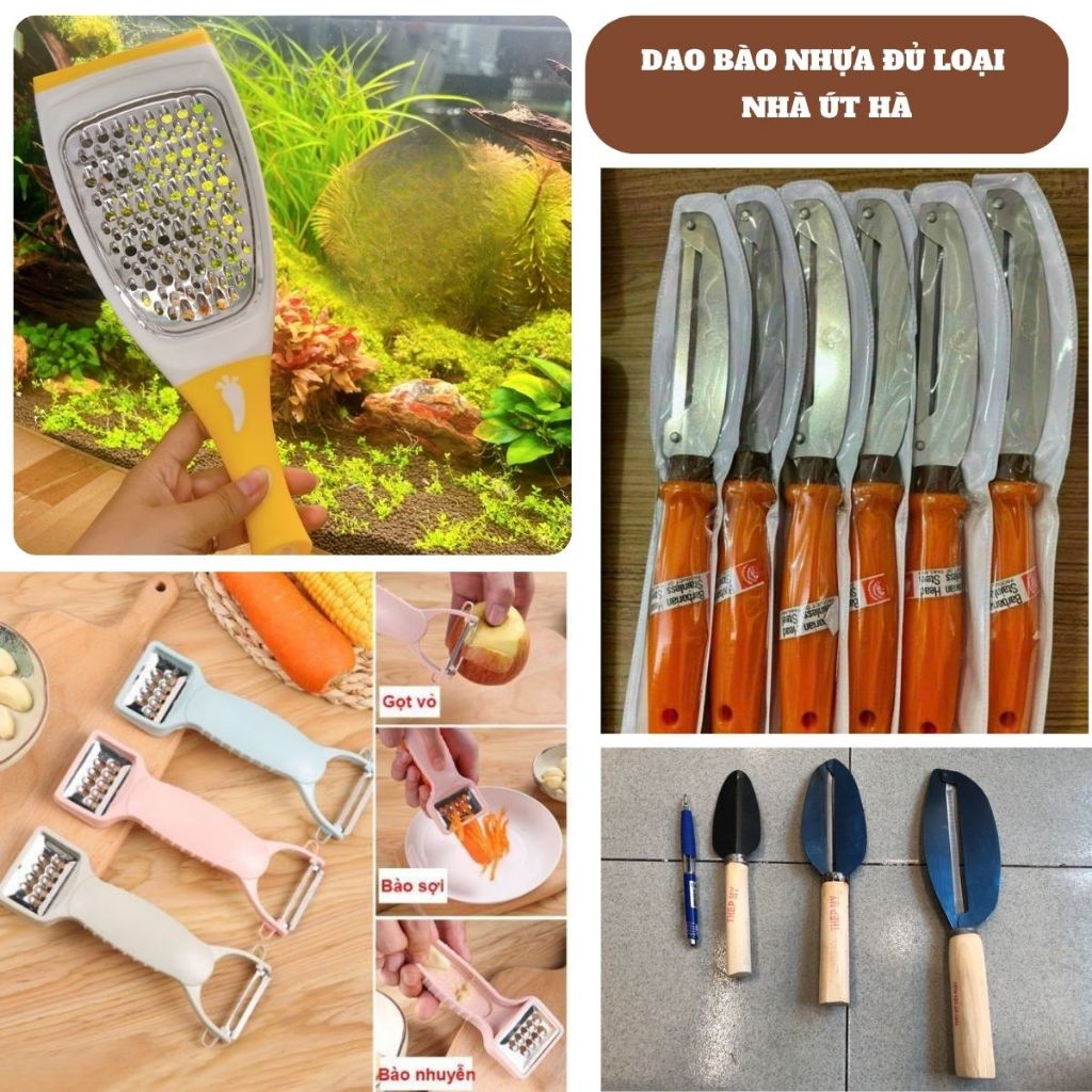 Dao bào nhựa đa năng/ Dao bào nhựa 2 đầu dùng để gọt vỏ, bào sợi, bào nhuyễn