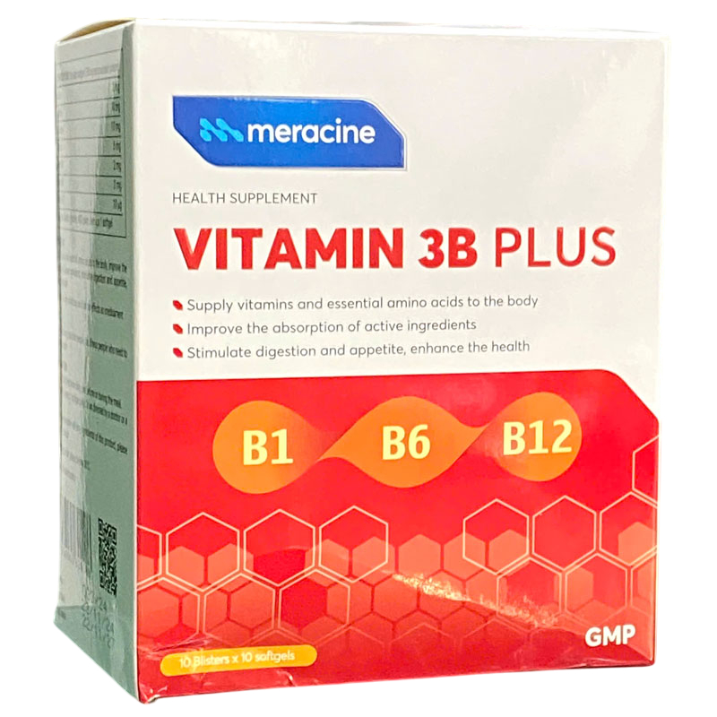 VITAMIN 3B PLUS Meracine bổ sung vitamin thiết yếu Meracine