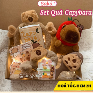 Set Quà Capybara Cho Người Yêu/Bạn Thân -Hộp Quà Tặng Sinh Nhật Valetine 20/10, Tặng Học Sinh SAKA C01