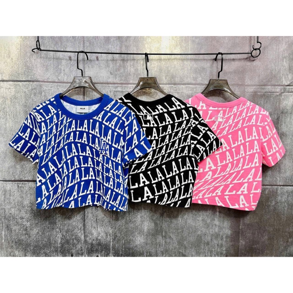 [ CHÍNH HÃNG ] ÁO CROPTOP MLB Illusion Allover - ÁO CROP MLB NỮ