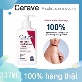 Kem dưỡng ẩm CeraVe Sữa dưỡng thể làm dịu ngứa da chàm da CeraVe Itch Relief Facial Moisturizing Lotion 237ml 