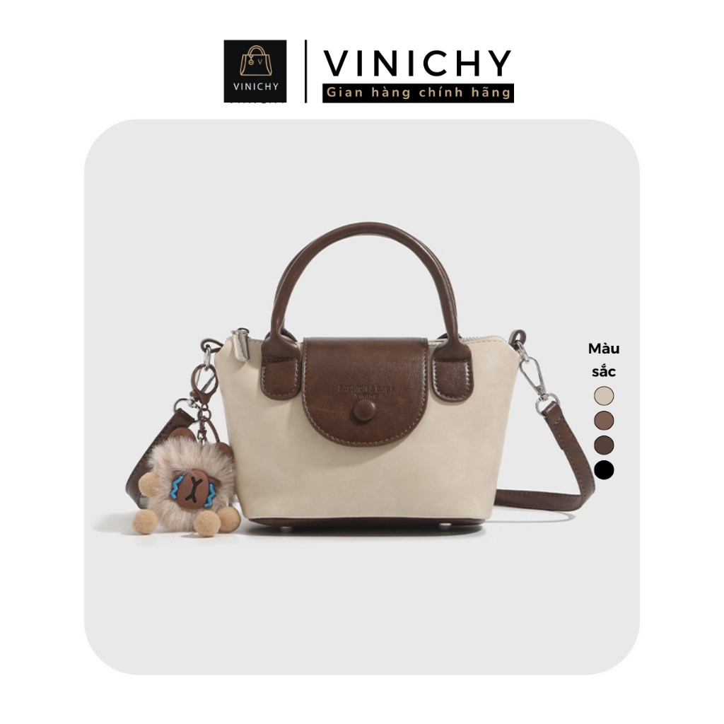 Túi xách nữ đeo chéo, đeo vai VINICHY size 18cm HA749