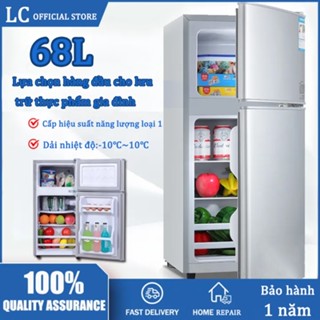 Tủ lạnh mini 2 ngăn 68L thương hiệu làm lạnh nhanh ngăn đá ngăn lạnh giữ đồ luôn tươi dáng nhỏ phù hợp cho học sinh 