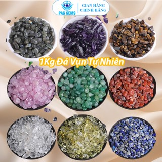 1kg Đá Thạch Anh Vụn Tự Nhiên Pag Gems – Trang Trí Bể Cá, Cây Cảnh, Đá Vụn Tự Nhiên Loại Đẹp