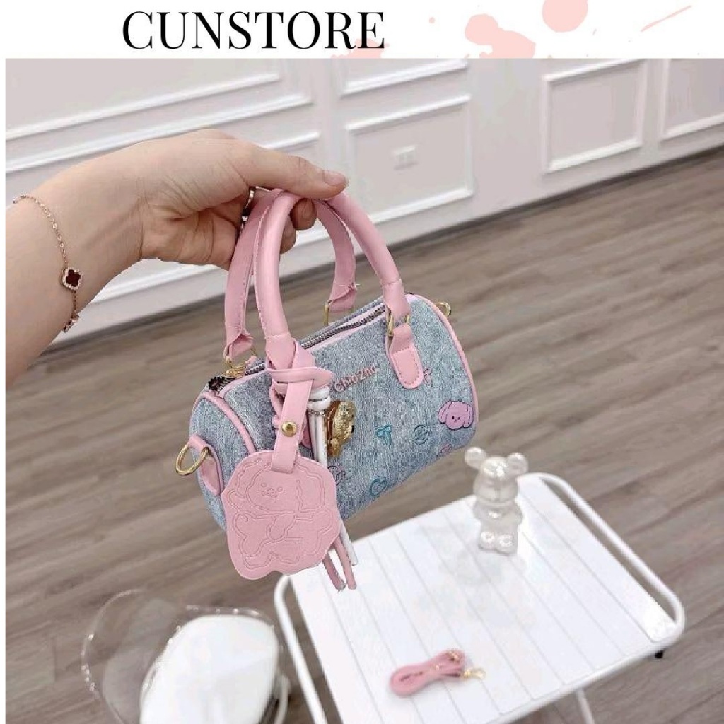 (Tặng Móc) Túi Xách Nữ Dáng Trống Chio Đeo Chéo Dễ Thương CUN789 | BigBuy360 - bigbuy360.vn