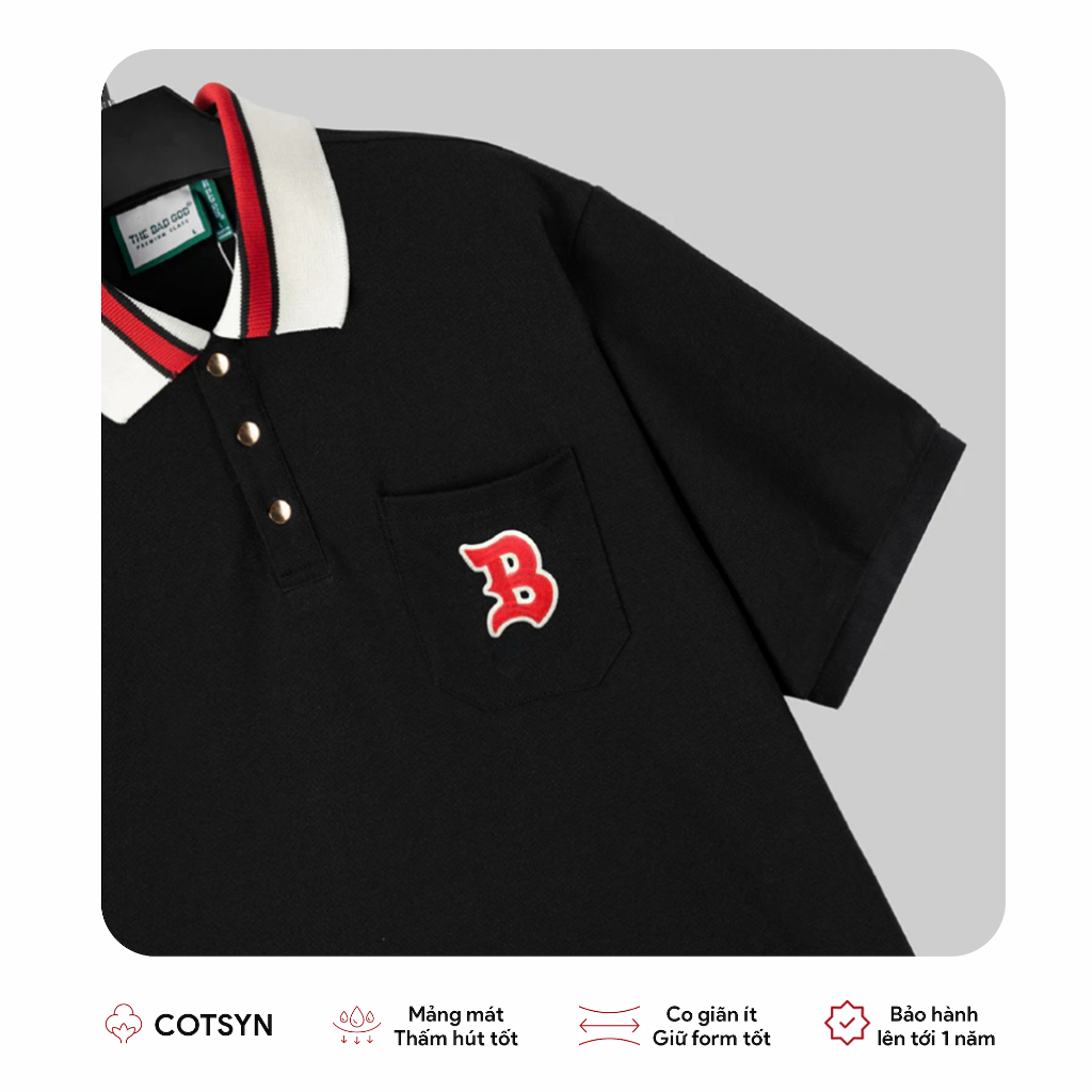 Áo Polo Nam Nữ The Bad God Noble Form Rộng Local Brand Unisex | BigBuy360 - bigbuy360.vn