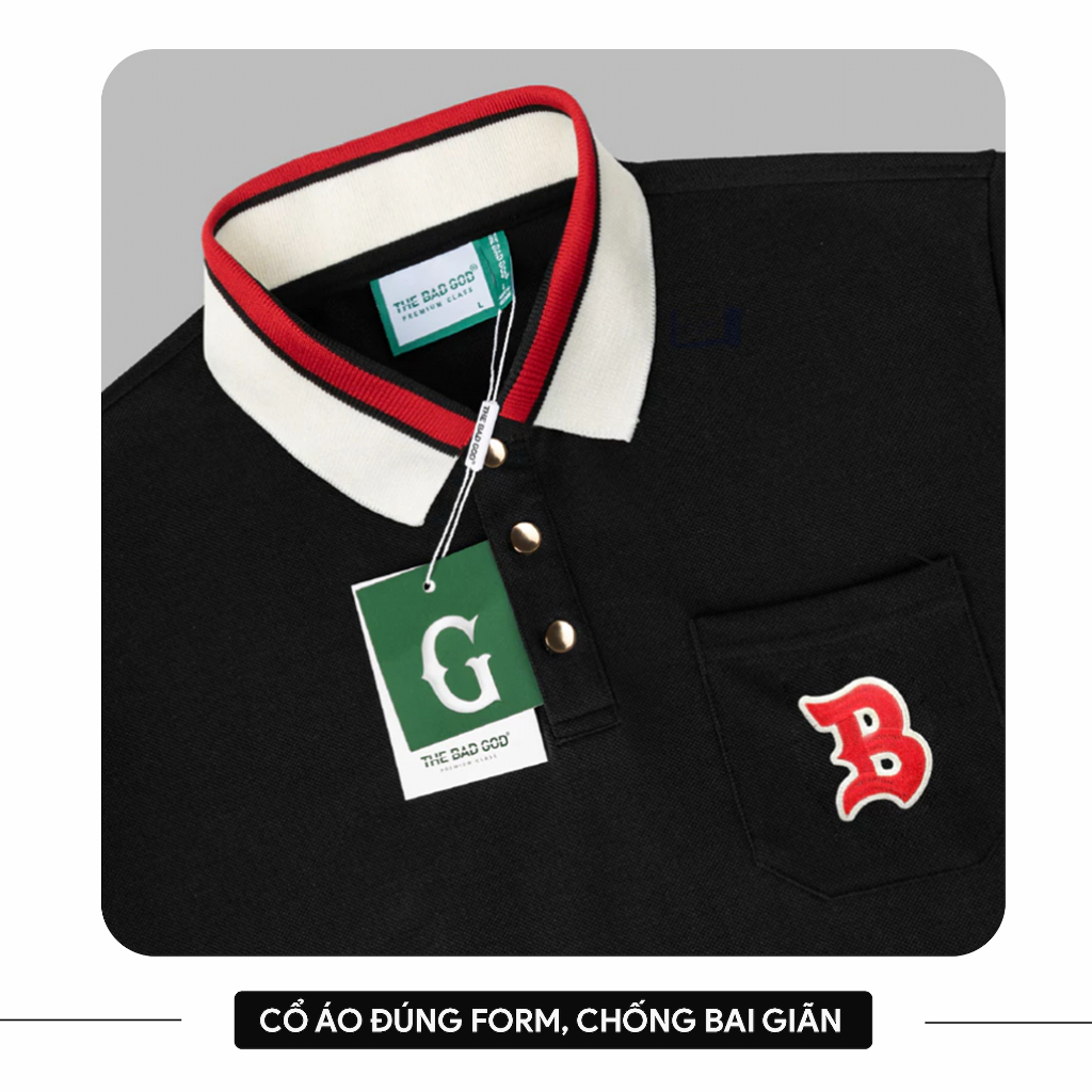 Áo Polo Nam Nữ The Bad God Noble Form Rộng Local Brand Unisex | BigBuy360 - bigbuy360.vn