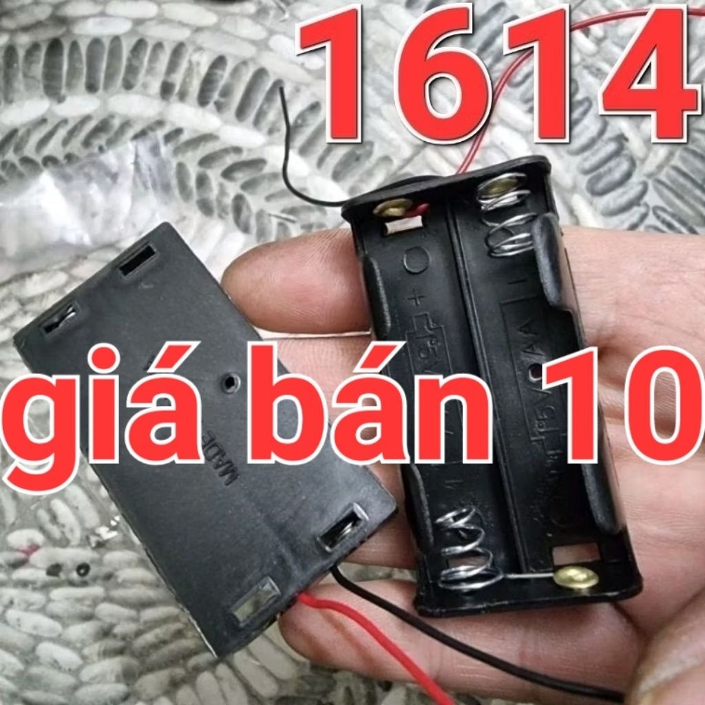 10 đế gắn cell mắc nối tiếp pin AA 2.4v