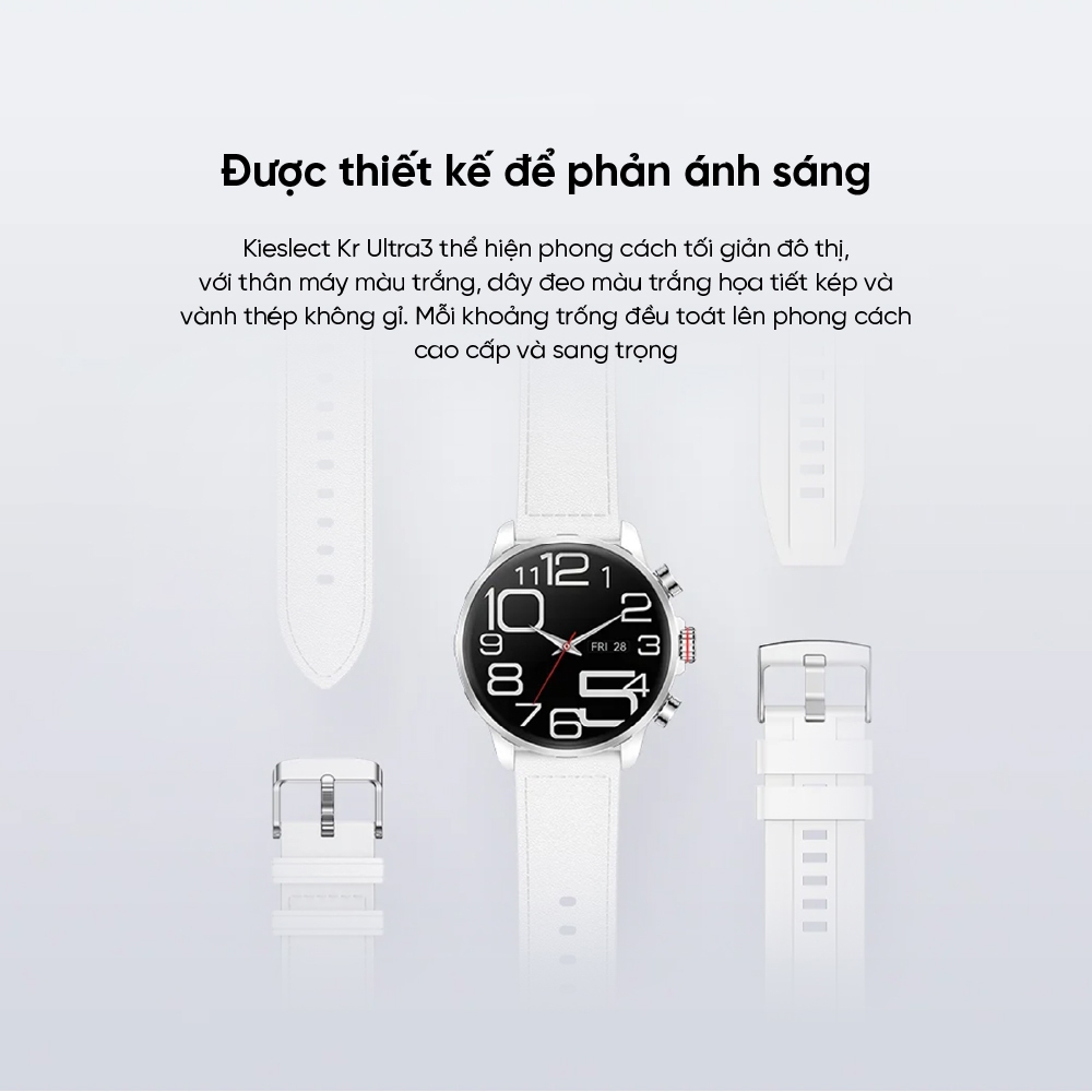 Đồng hồ thông minh Kieslect KR Ultra 3 - 1.5" HD AMOLED Display - VO2 Max và phát hiện ngưng thở khi ngủ | BigBuy360 - bigbuy360.vn