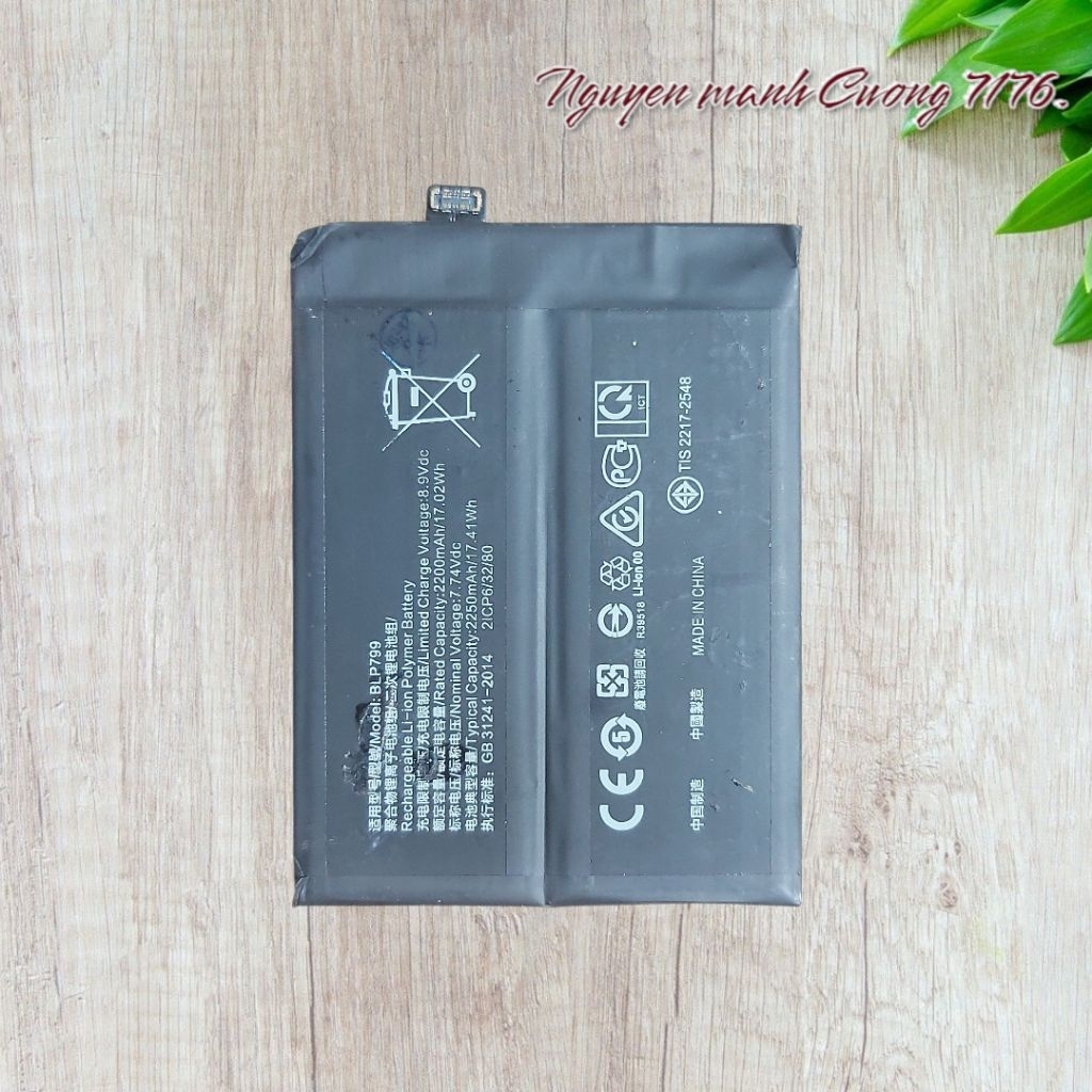 Pin Realme 7 Pro , X7 Pro, X7 Pro Ultra (BLP799) 4500mAh Bóc Máy Đã Qua Sử Dụng Hoạt Động Tốt