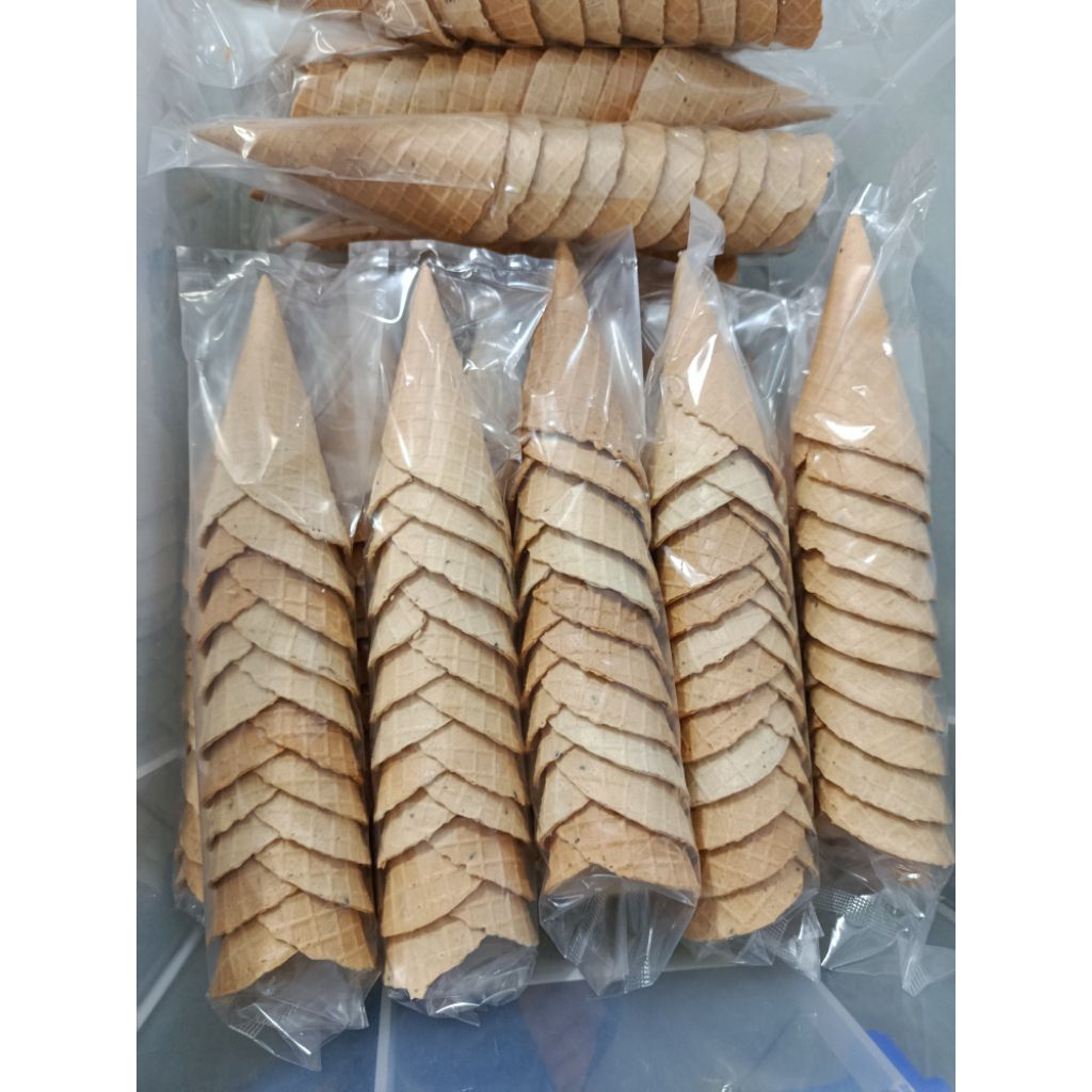 (Cỡ to nhất) CHỈ ĐẶT SỐ LƯỢNG 1, COMBO 60 vỏ ốc quế dày size đại 5,5 cm, giòn thơm to như MIXUE