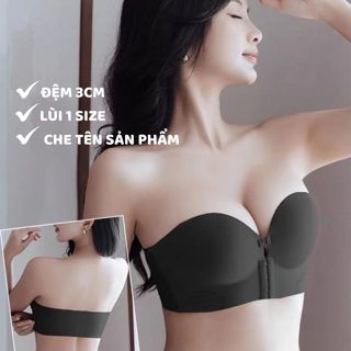 Áo Ngực Nữ Thời Trang Móc Cài Phía Trước Mút 3cm Nâng Ngực Cho Nữ Đồ Lót Không Dây Nâng Chống Tụt.